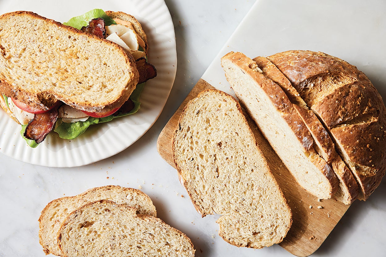 Honey Oat Pain de Mie (Sandwich Bread Recipe) - Hostess At Heart
