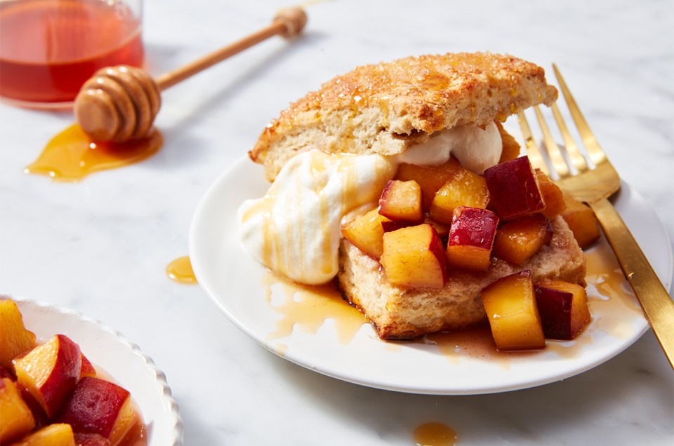Spiced Peach Shortcakes  - select to zoom