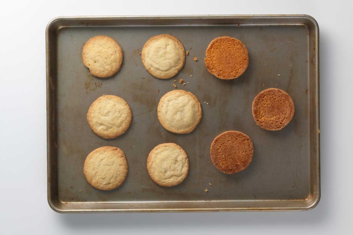 Parchment paper keeps baked goods from sticking, even in the oven