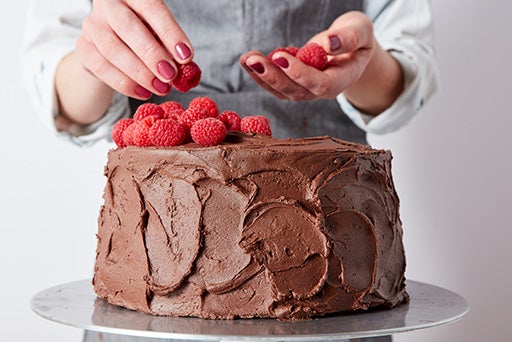 Chocolate Raspberry Layer Cake - Catherine Zhang