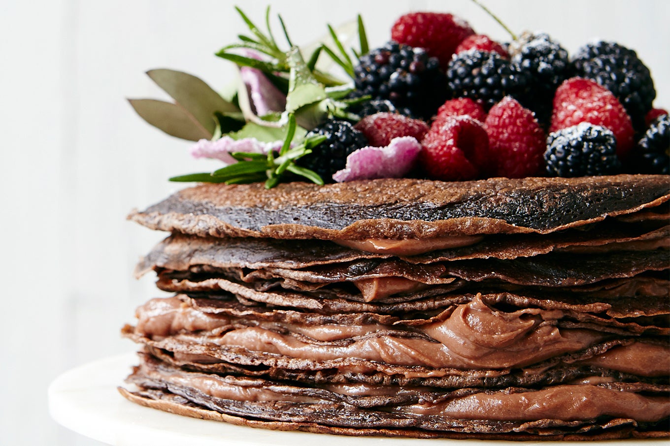 Chocolate Strawberry Mille Crepe Cake – The Gastronomy Gal