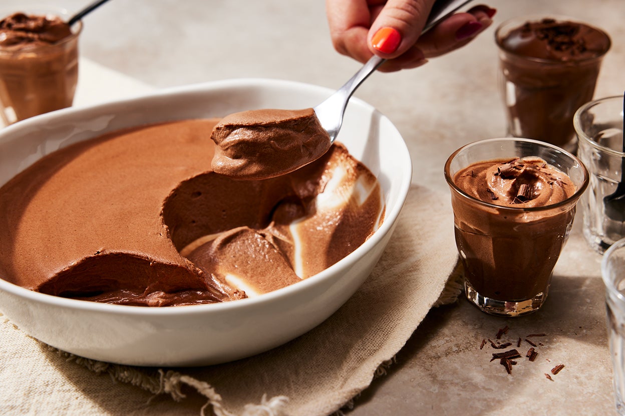 Egg-Free Dark Chocolate Mousse - Buttered Side Up