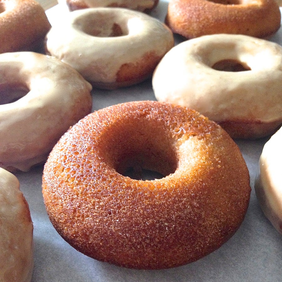 Apple Cider Baked Doughnuts With Maple Glaze King Arthur Baking