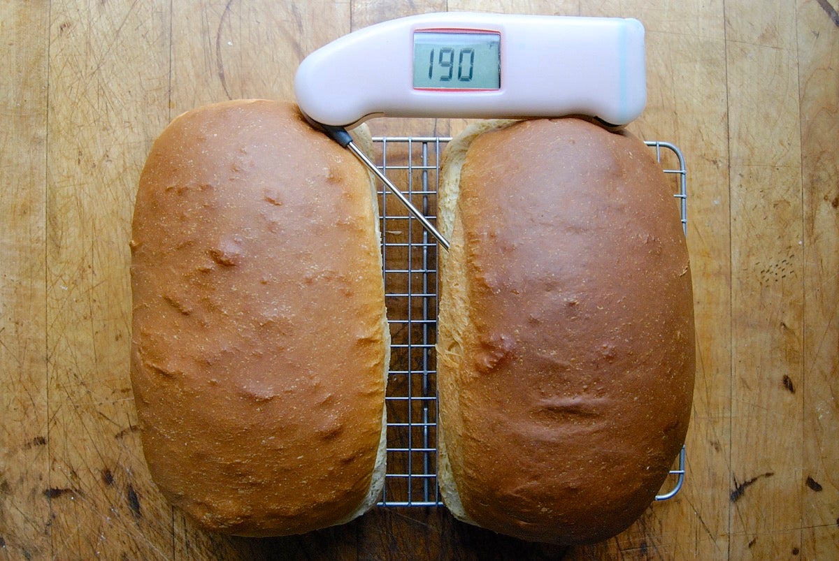 Baked goods doneness temps