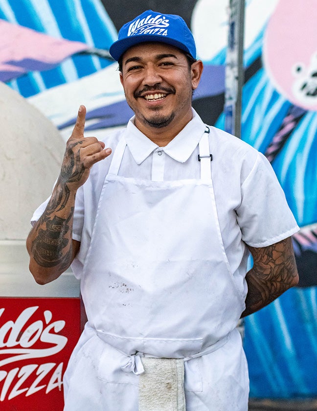 A Baker from Waldo's Pizza