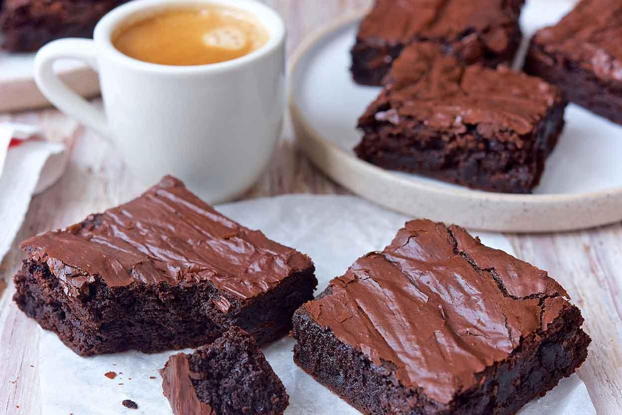 Double Chocolate Fudge Brownies - A Latte Food