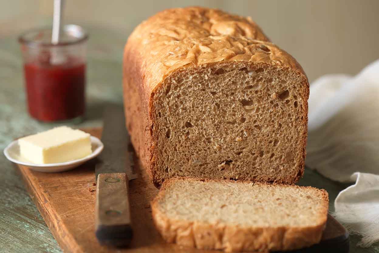 100% Whole Wheat Bread for the Bread Machine Recipe | King Arthur Baking