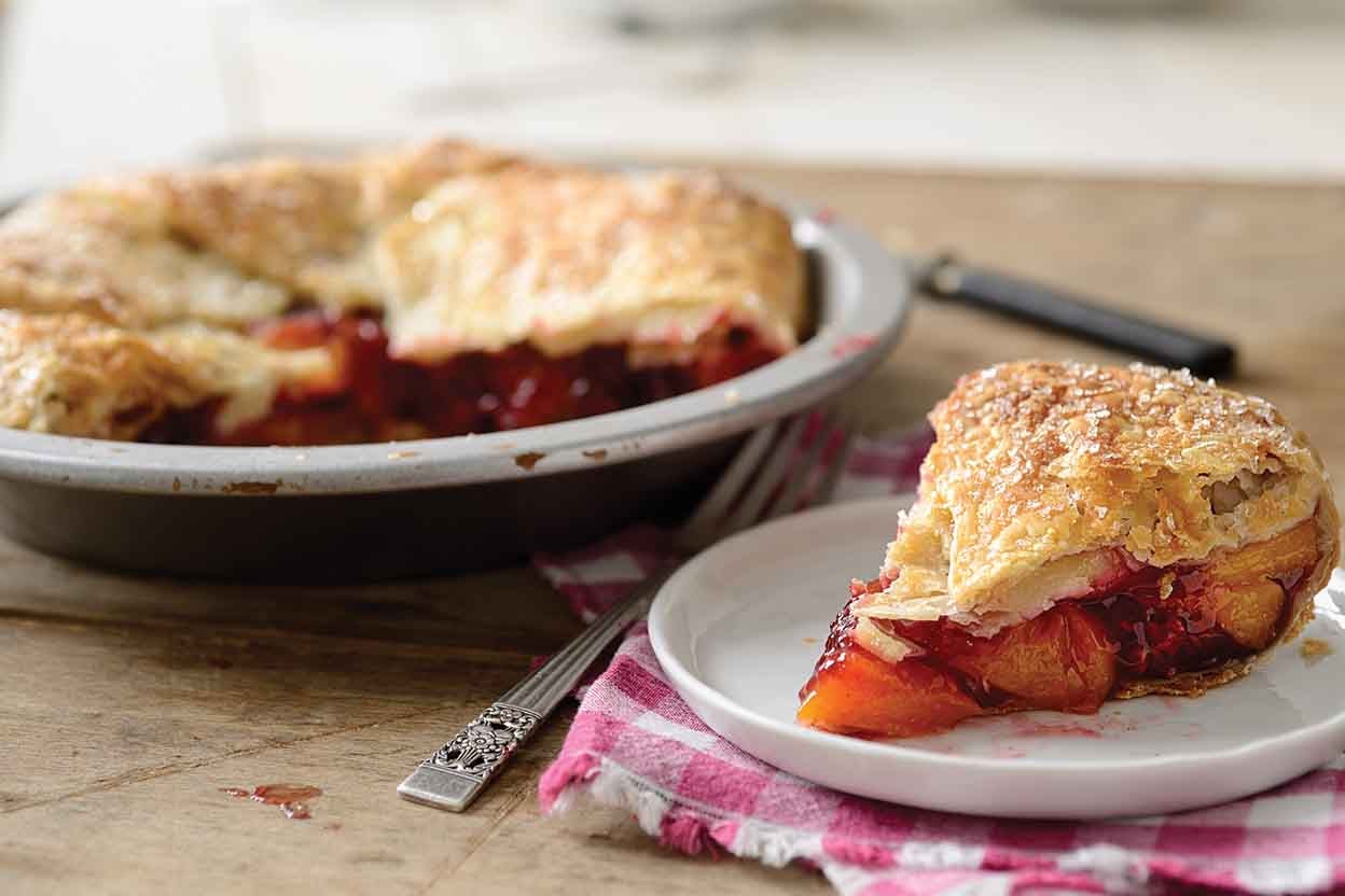 Rustic Raspberry Peach Pie Recipe King Arthur Baking