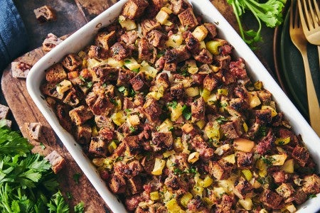 Apple and Sausage Stuffing