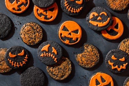 Black Cocoa Halloween Cookies