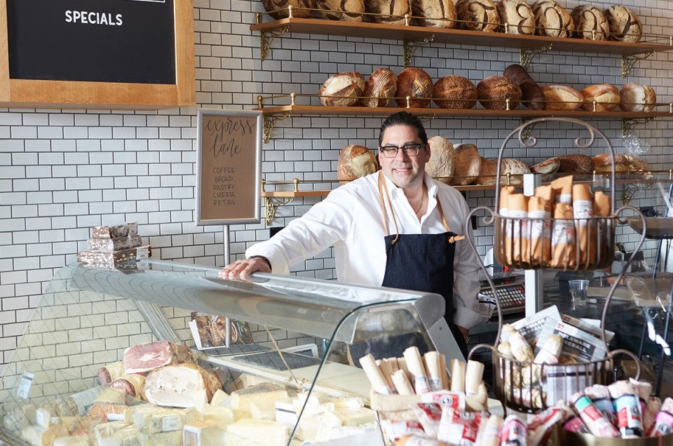 Mediterra owner Nick Ambeliotis behind the bakery counter