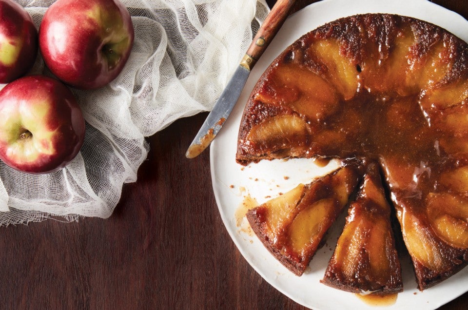 Easy Strawberry Upside Down Cake Recipe - She Wears Many Hats