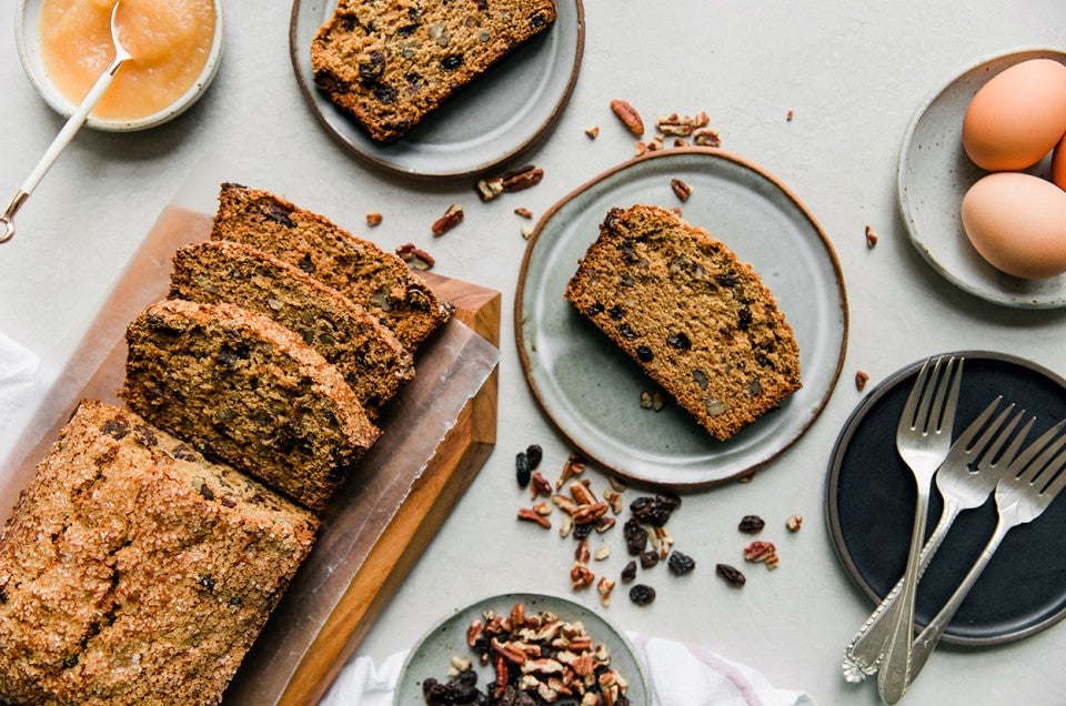 Easy Whole Wheat Apple-Raisin Bread