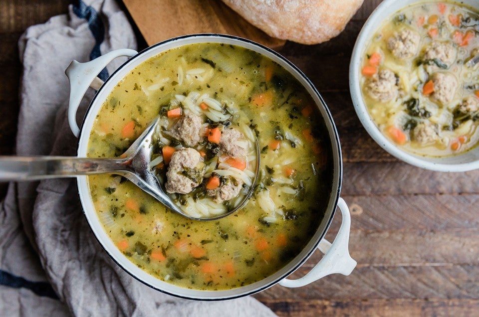 Delicious Italian Wedding Soup - Return to the Kitchen - Soup