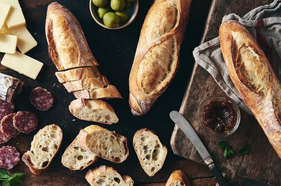 The Easiest No Knead Baguette Recipe