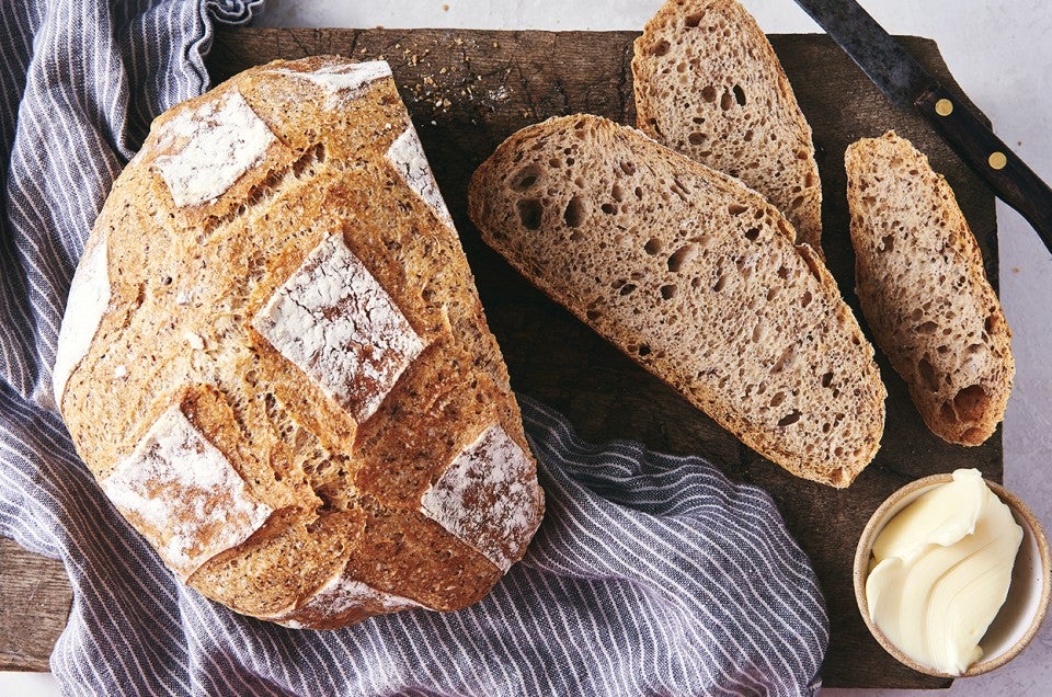 No-Knead Country Bread Recipe | King Arthur Baking