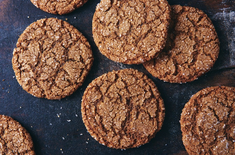 Spiced Rye Ginger Cookies Recipe | King Arthur Baking