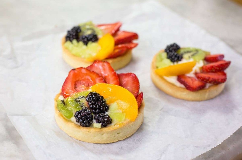 Three fruit tarts