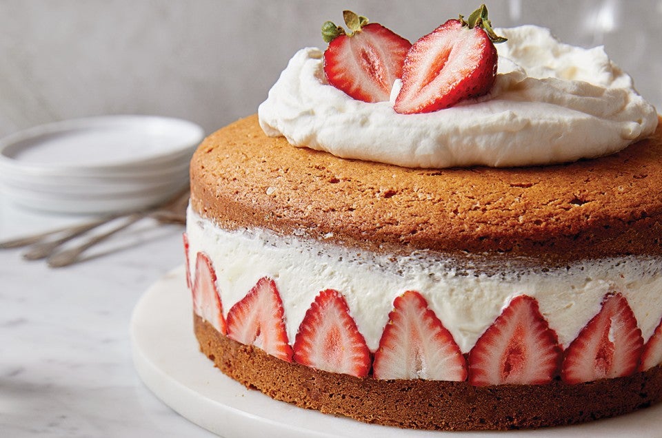 Strawberry Mascarpone Tea Cake - select to zoom