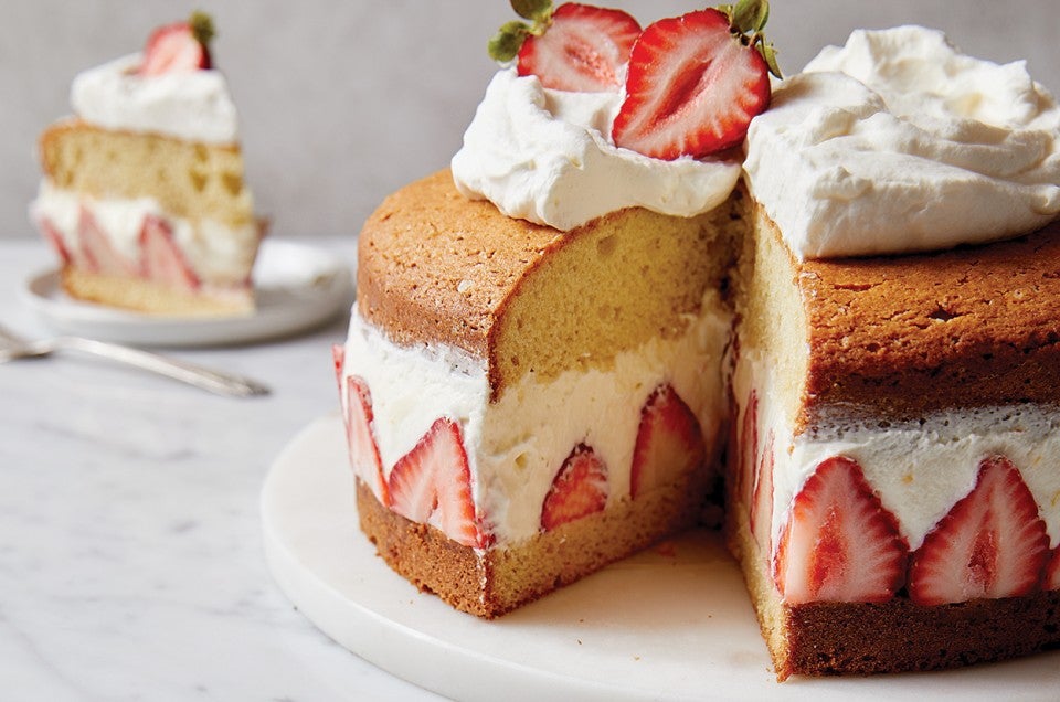 Strawberries and cream cake by Helen Goh | Cake | The Guardian