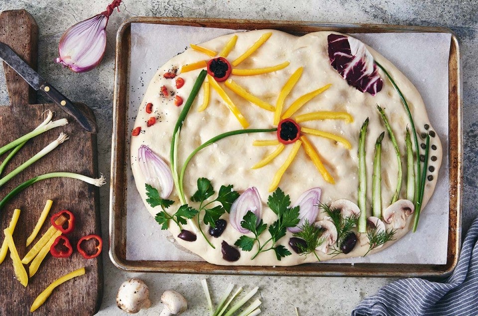 Watch your garden (focaccia) grow