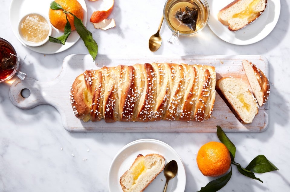 Braided lemon bread