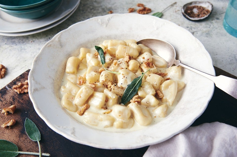 Potato Gnocchi With Gorgonzola Cream Sauce Recipe | King Arthur Baking