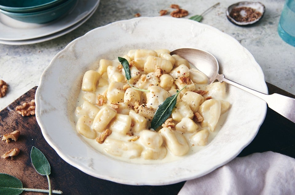 Potato Gnocchi with Gorgonzola Cream Sauce Recipe | King Arthur Baking
