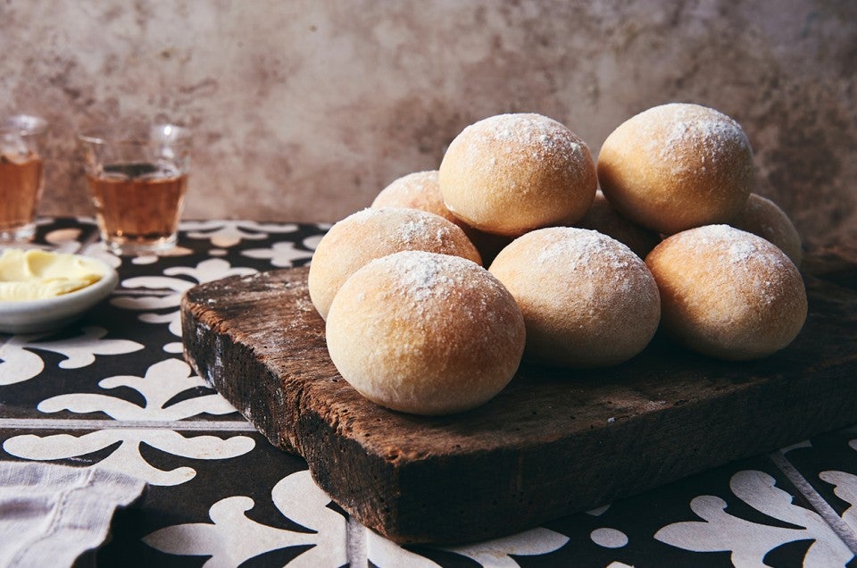 Refrigerator Dough for Quick Crusty Hard Rolls - select to zoom