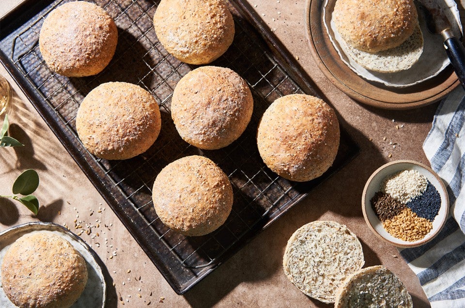 Multi-Seed Hamburger Buns