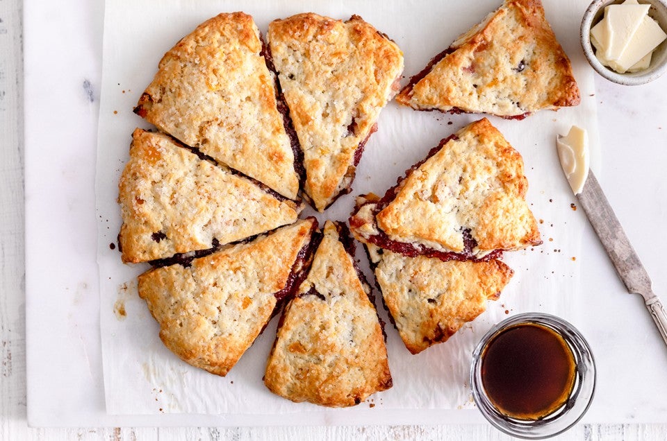 Raspberry Cream Scones