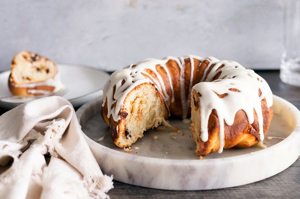 Cinnamon Monkey Bread Mini Bundts with Cream Cheese Glaze - Nordic Ware