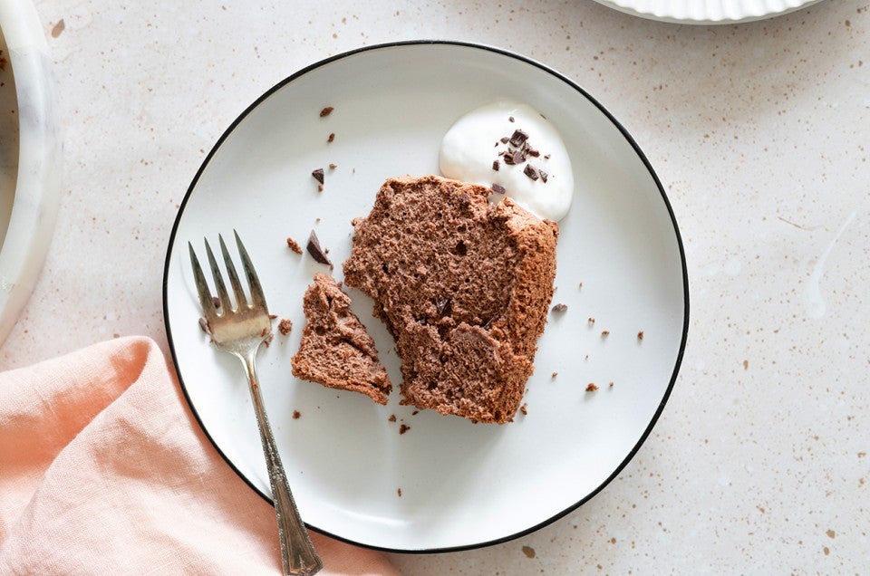 Gluten-Free Chocolate Angel Food Cake - select to zoom