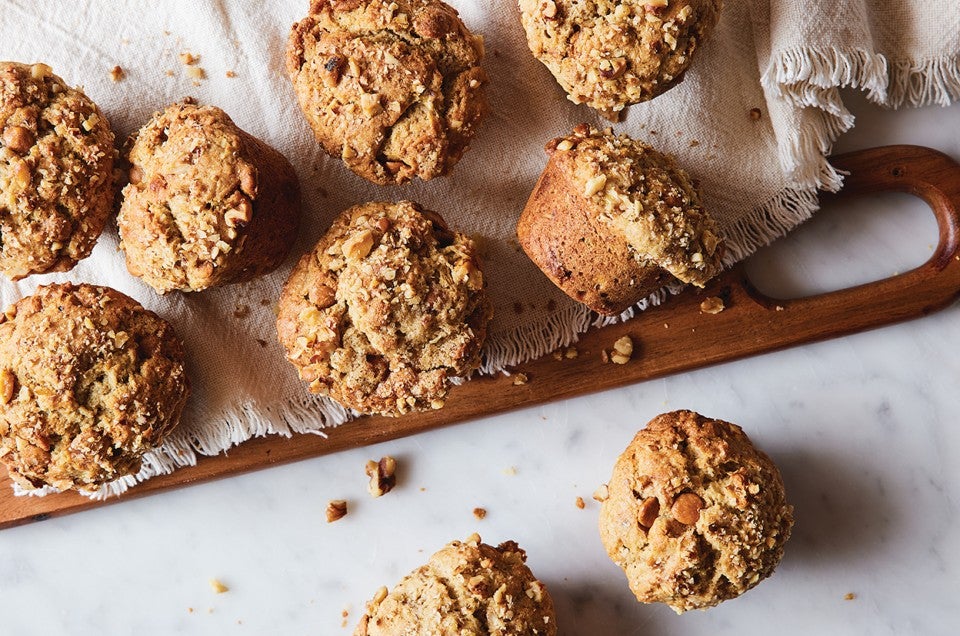 Caramel Banana Walnut Muffins Image