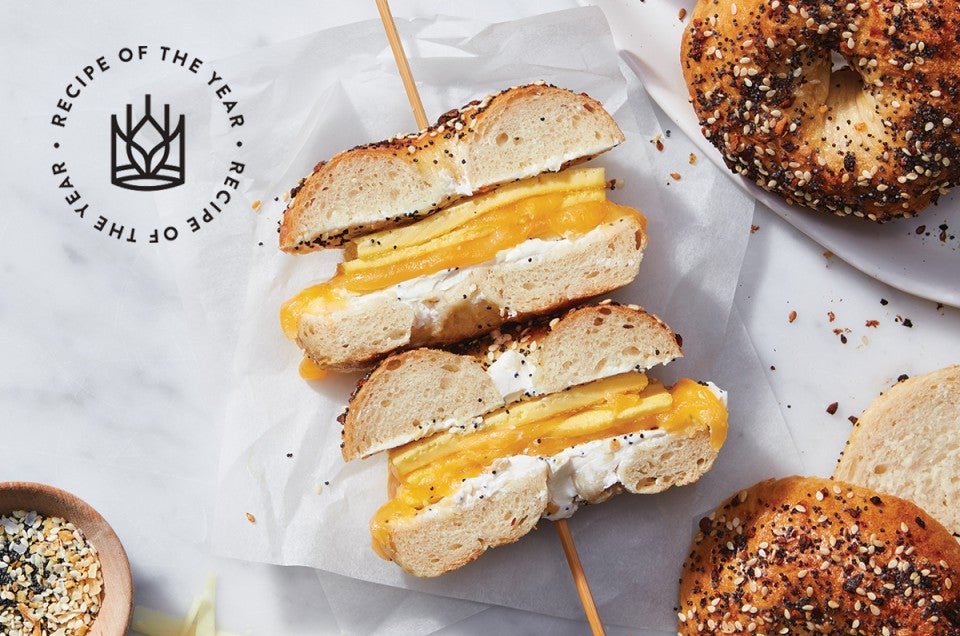 Everything Bagel Breakfast Sandwich - Layers of Happiness