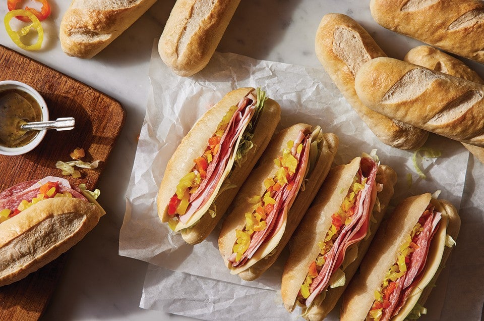 submarine bread rolls