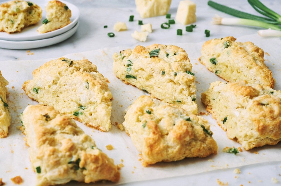 Cheddar Cheese and Scallion Scones - select to zoom