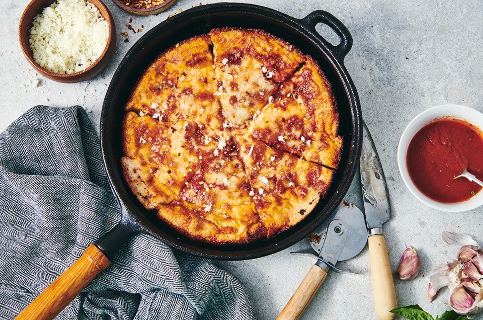 Keto-Friendly Cast Iron Pizza Crust 