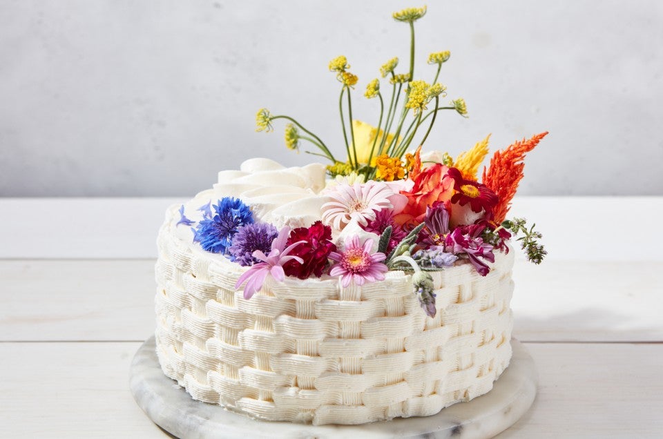 Basket Weave — Birthday Cakes | Basket weave cake, Fondant flowers, Basket  weaving