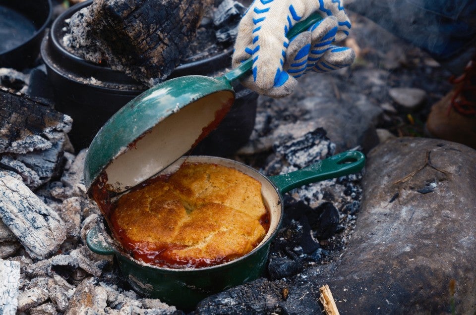 Dutch Oven Cooking On The BBQ Or Over An Open Fire