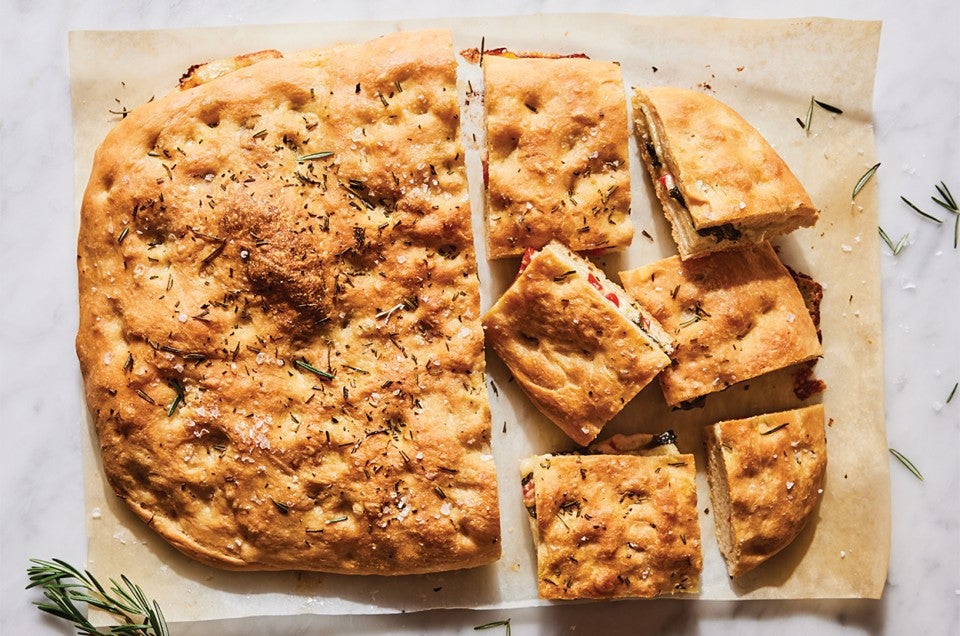 Cheese and Herb Stuffed Focaccia Recipe | King Arthur Baking
