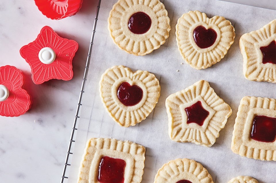 Fiori Thumbprint Meltaway Cookies Recipe King Arthur Baking