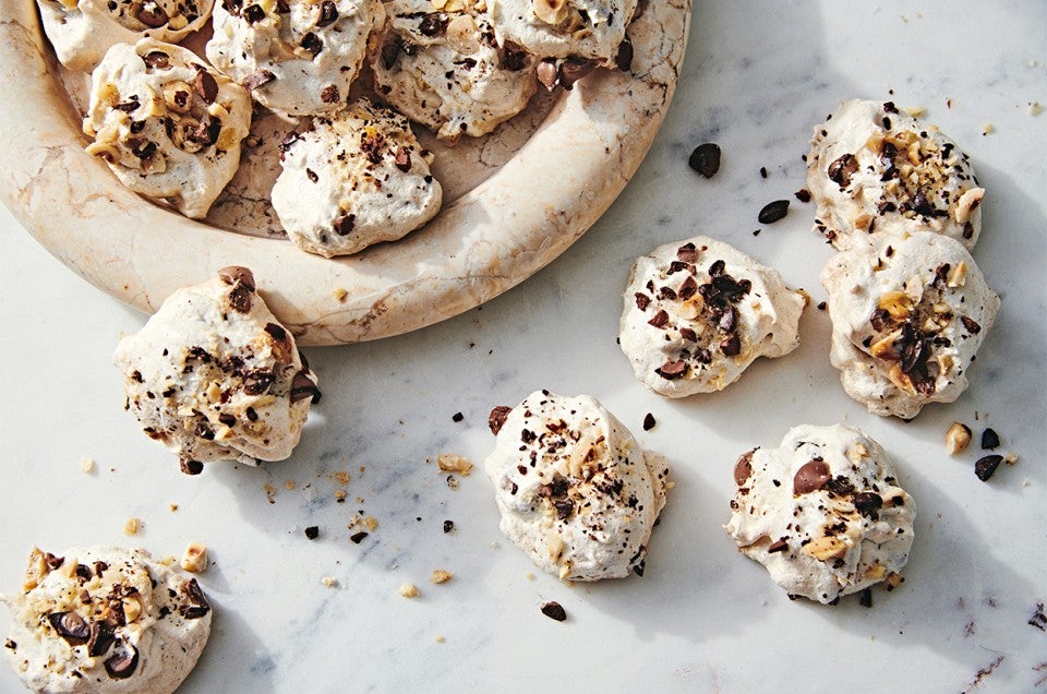 Chunky Hazelnut Meringues - select to zoom