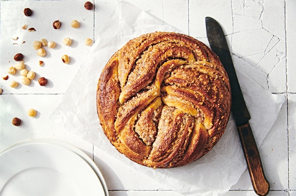 Hazelnut-Filled Brioche Twist Recipe | King Arthur Baking