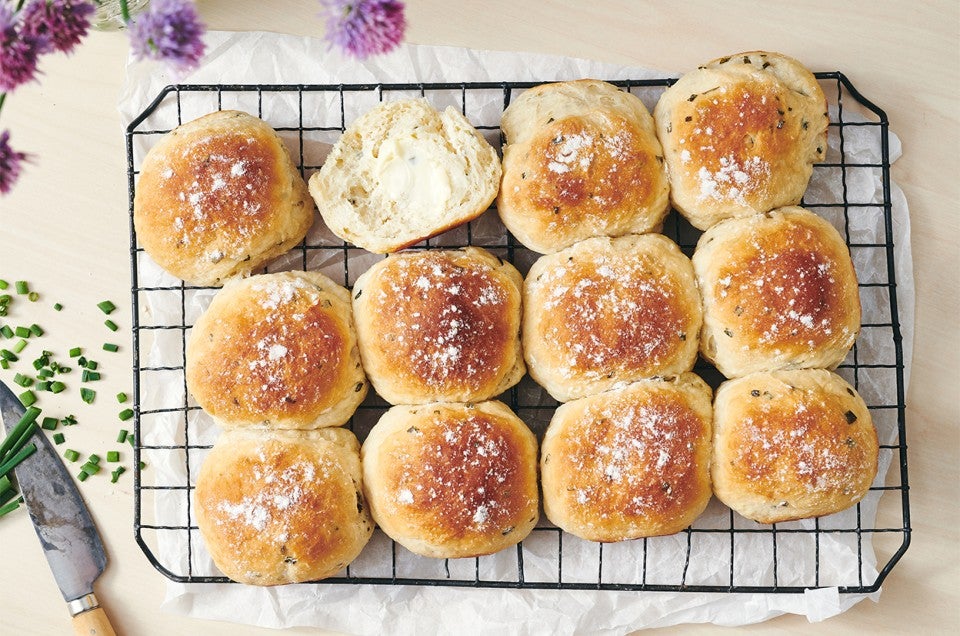 Sour Cream & Chive Potato Bread or Rolls Recipe