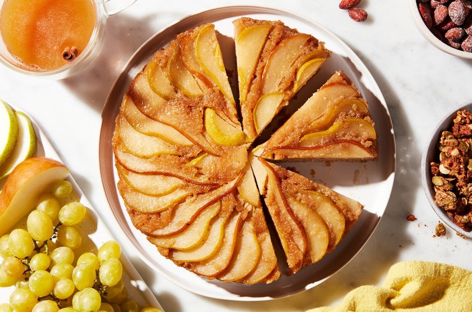Maple-Pear Upside-Down Cake Recipe | King Arthur Baking