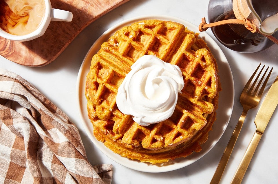 Pumpkin Sugar Crunch Waffles - select to zoom