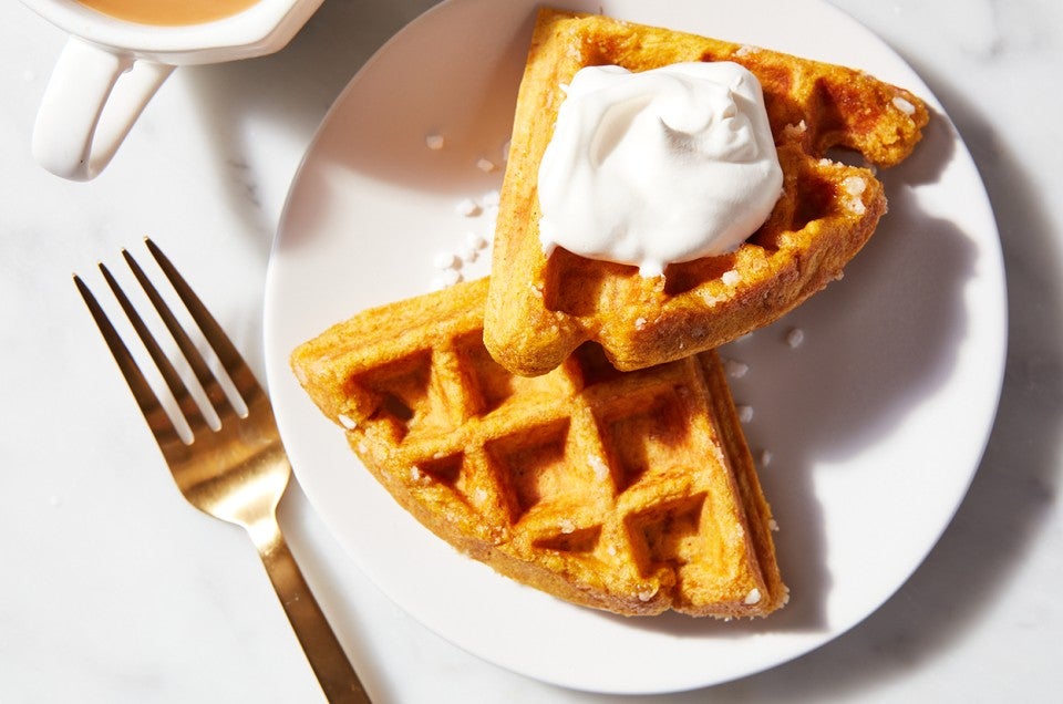 Pumpkin Sugar Crunch Waffles - select to zoom