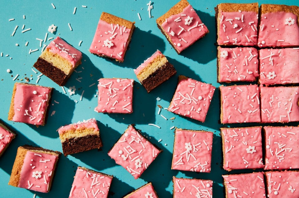 Neapolitan Sugar Cookie Bars - select to zoom