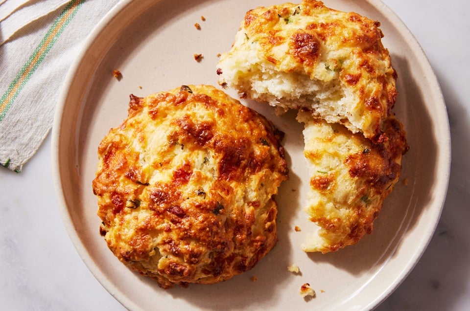 Scallion and Cheddar Cathead Biscuits - select to zoom